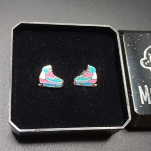 New 925 Sterling Silver Girls Skate Earrings ⛸️ Monkimau‎ New In Box